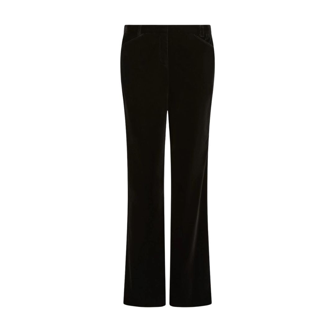 Ricamo Velvet Womens Slim Trousers 2623136024200