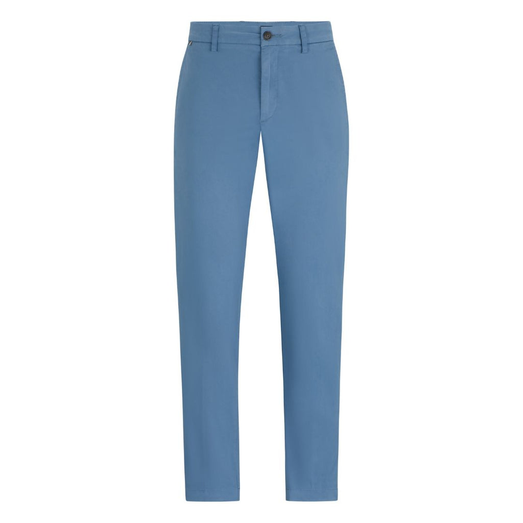 Kaiton Slim-Fit Stretch-Cotton Satin Trousers 50505392