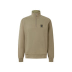 Mens Quarter Zip Cotton Fleece Sweatshirt 103001