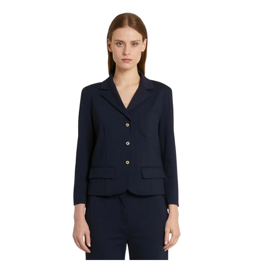 Lecito Single Breasted Jersey Womens Blazer 2613911034200