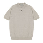 Extra Fine Merino Wool Textured Mens Polo Shirt