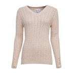 Seattle Cable V-Neck Womens Jumper
