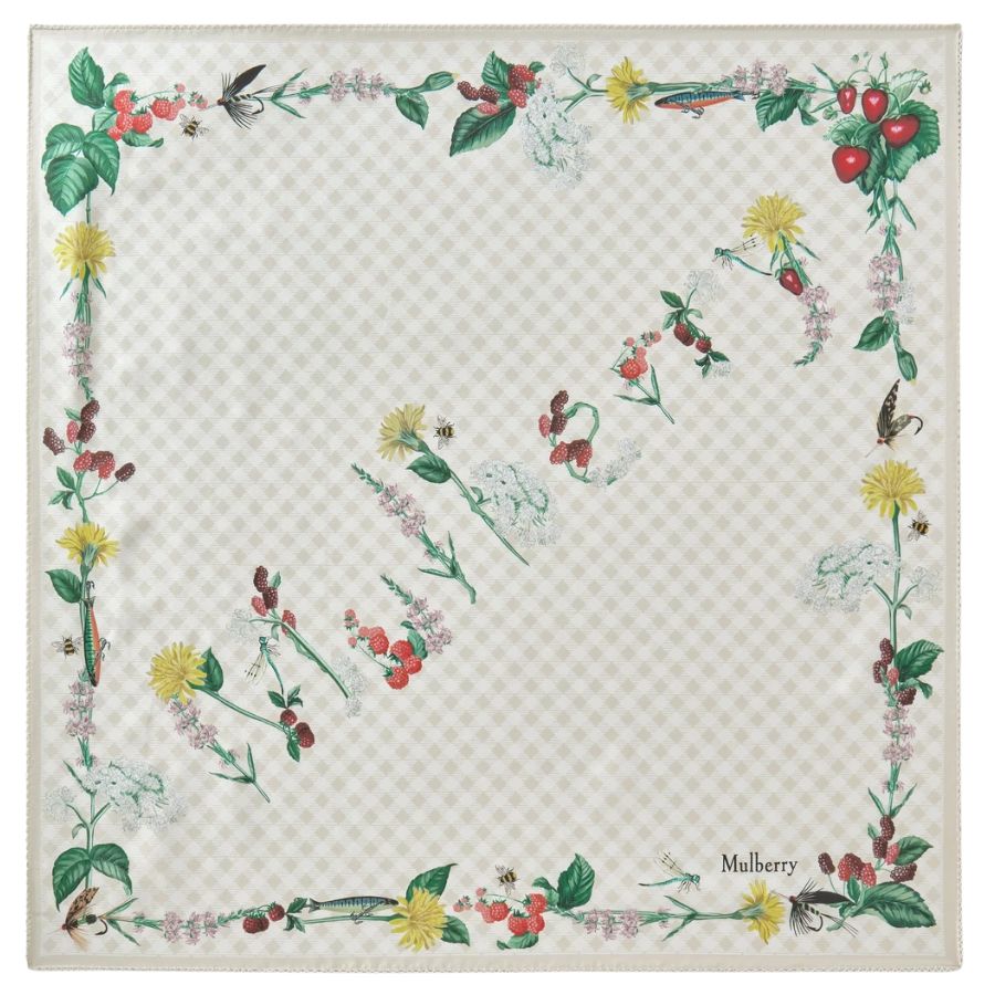 Riverside Floral Silk Twill Womens Scarf VS4892/188