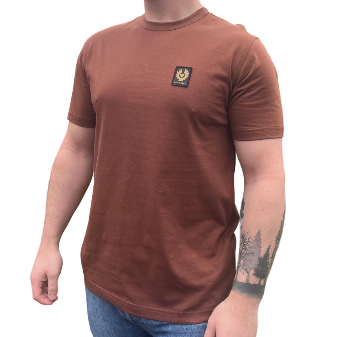 belstaff red t shirt