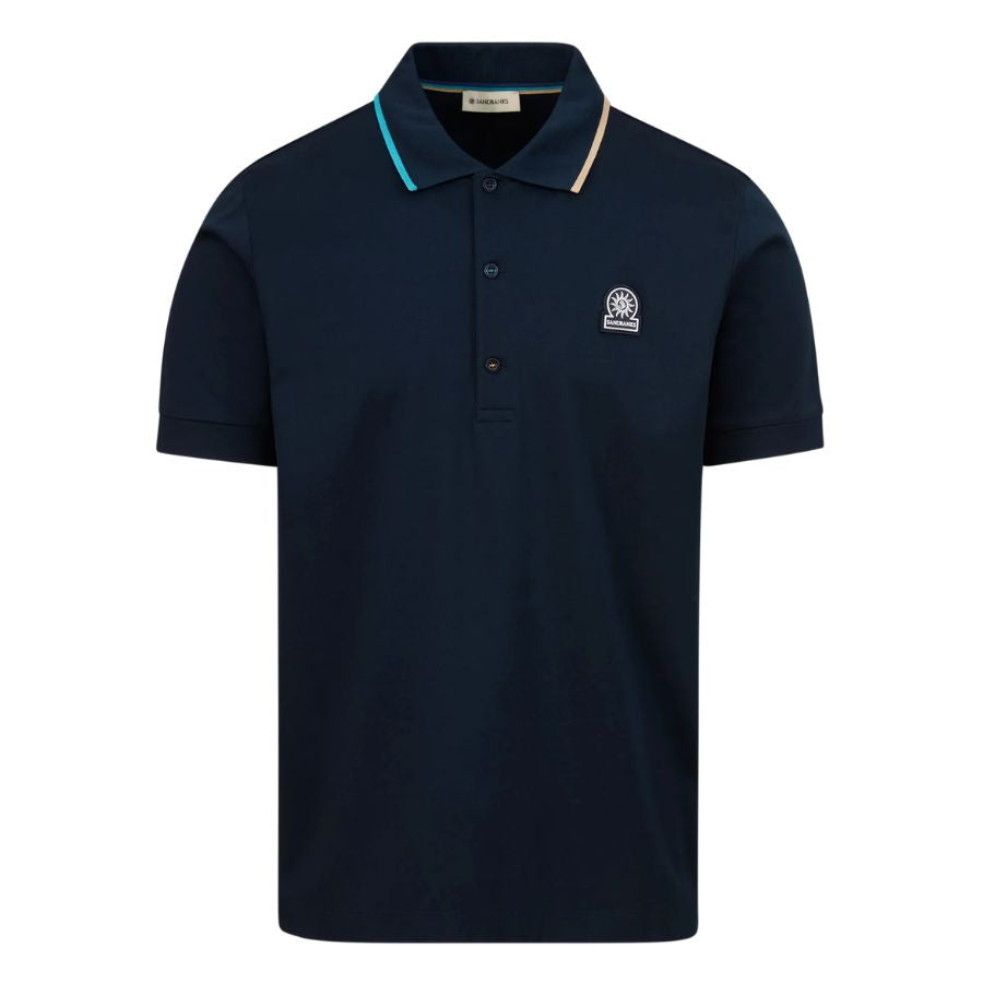 Tri-Colour Tipped Mens Polo Shirt MBP70