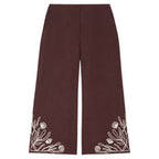 Dolce Embriodered Linen Womens Trousers 2613131012200