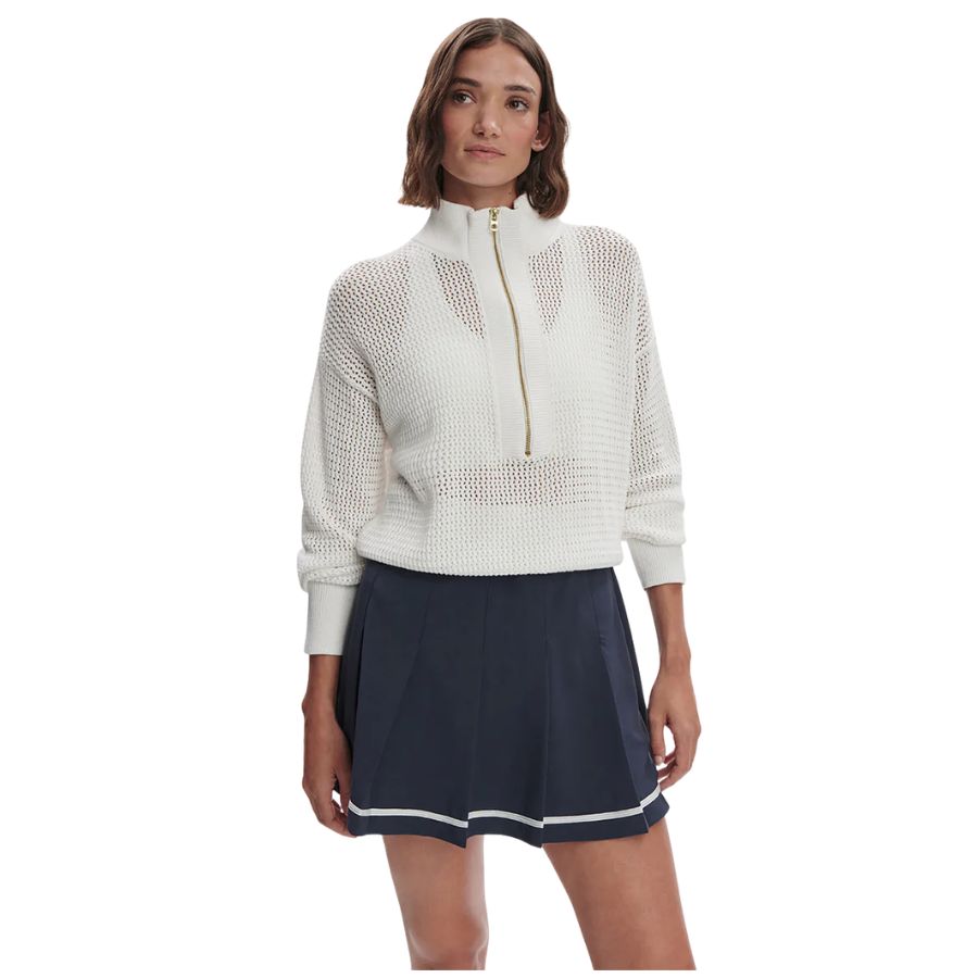 Aurora Half Zip Knit Womens Top VAR01813