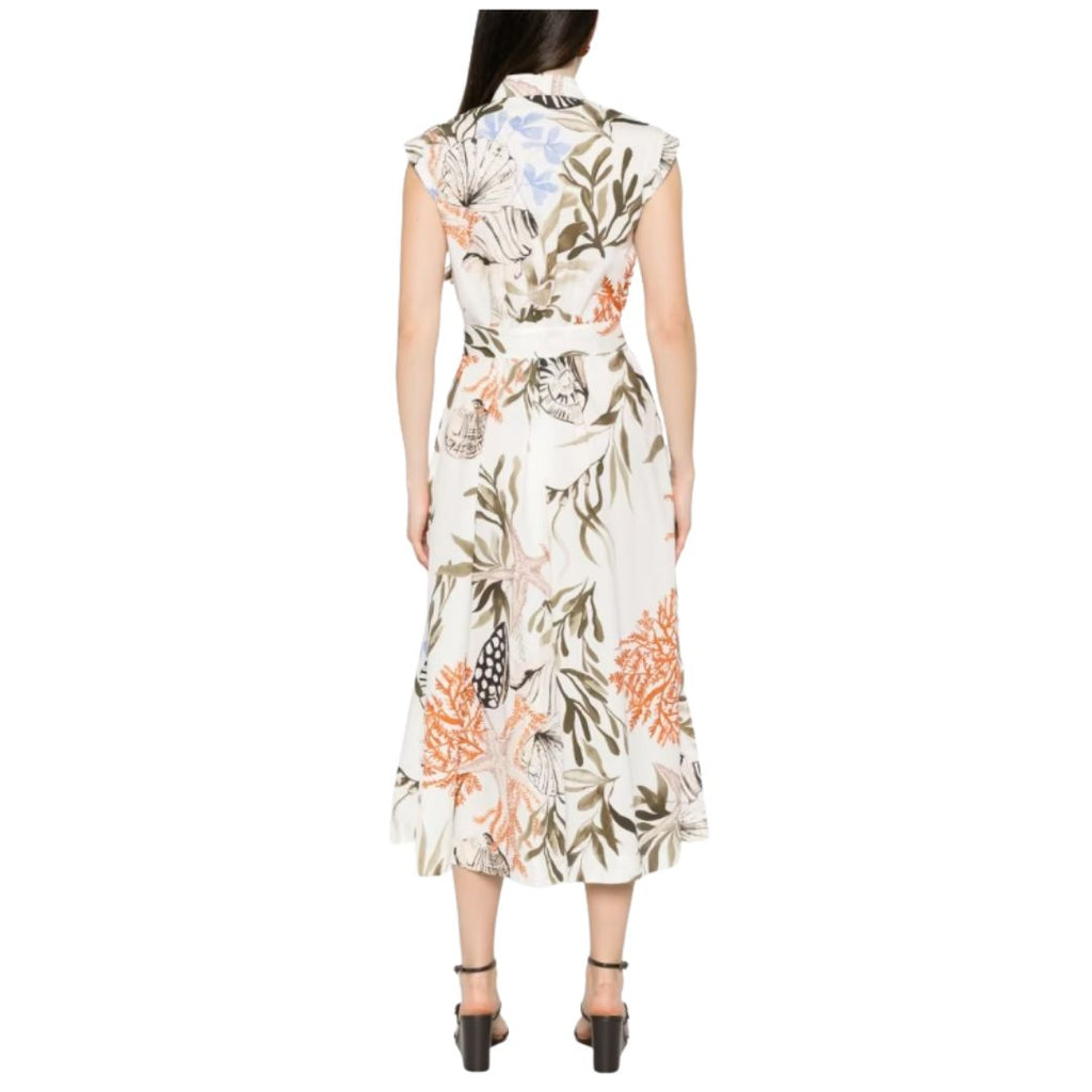 Padana Floral Stretch Cotton Womens Shirt Dress 2613221202200