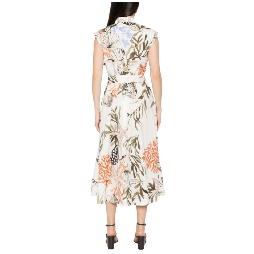 Padana Floral Stretch Cotton Womens Shirt Dress 2613221202200