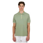 Silicone Zip Mens Polo Shirt MBP10