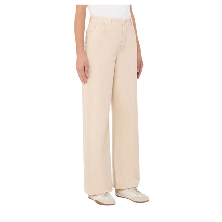 Medina Cotton Drill Wide Leg Womens Trousers 2615131051600