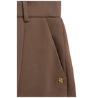 Pleated Womens Wide Leg Trouser