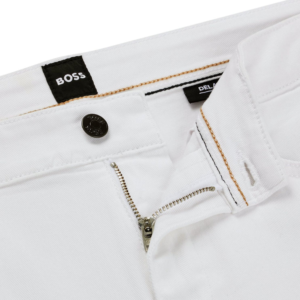 Slim-Fit Jeans In White Cashmere-Touch Denim-50514321