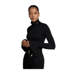 Supersoft fluted Roll Neck Womens Top