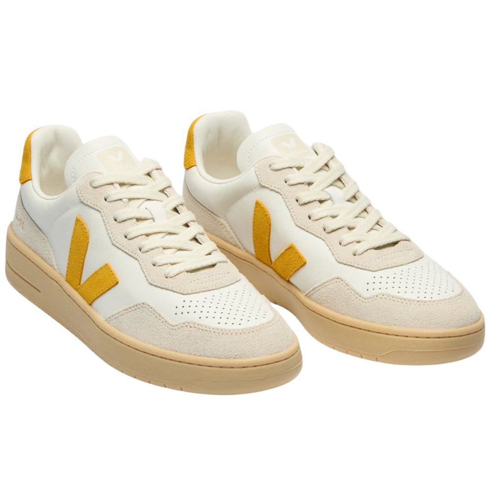 V-90 Leather White Toscan Trainers