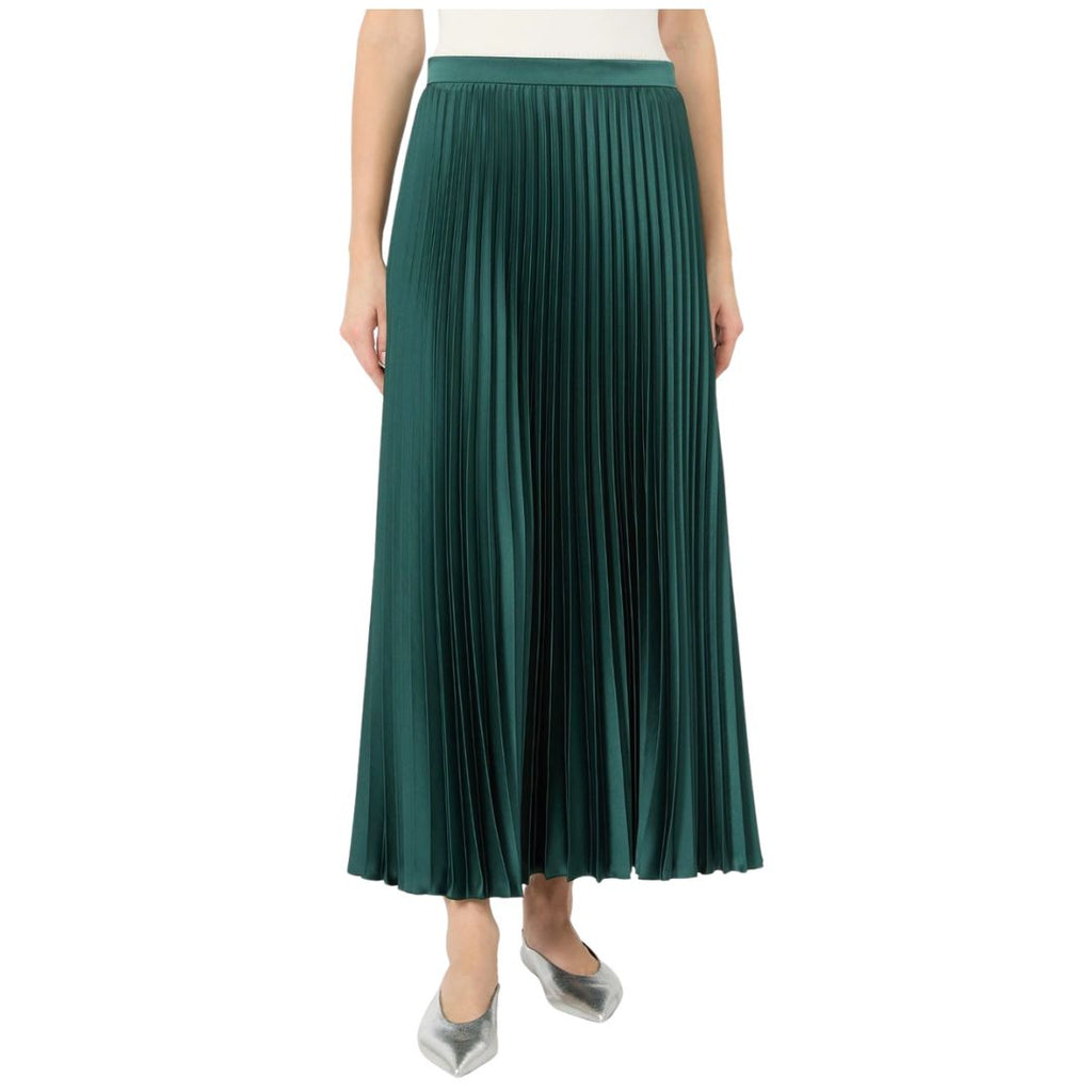 Nicchia Pleated Womens Satin Skirt 2625106031600