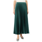 Nicchia Pleated Womens Satin Skirt 2625106031600
