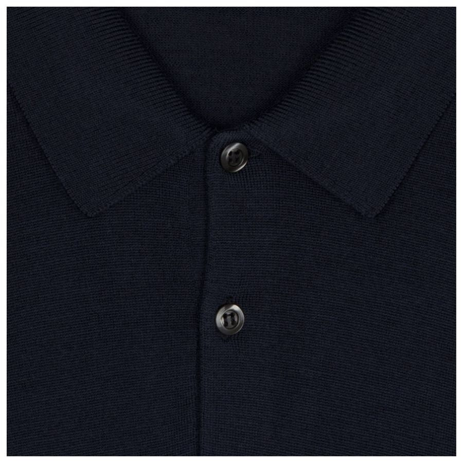 Cotswold Extra Fine Merino Wool Mens Long Sleeve Polo Shirt