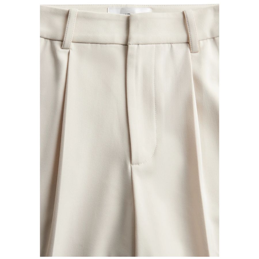 Pleated Womens Wide Leg Trouser