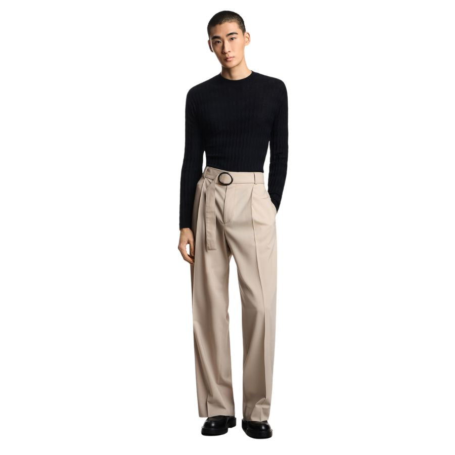 Mens textured Virgin Wool Jumper EM004602 AF23553