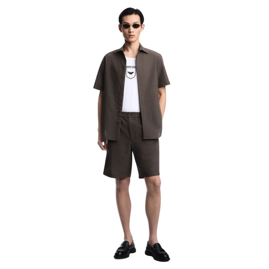 Icon Technical Seersucker Bermuda Shorts EM005502 TE20392