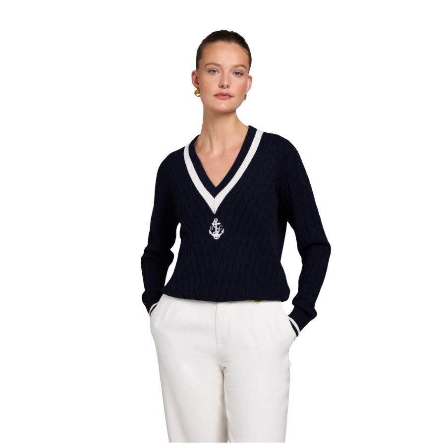 Melissa Womens V Neck Knit