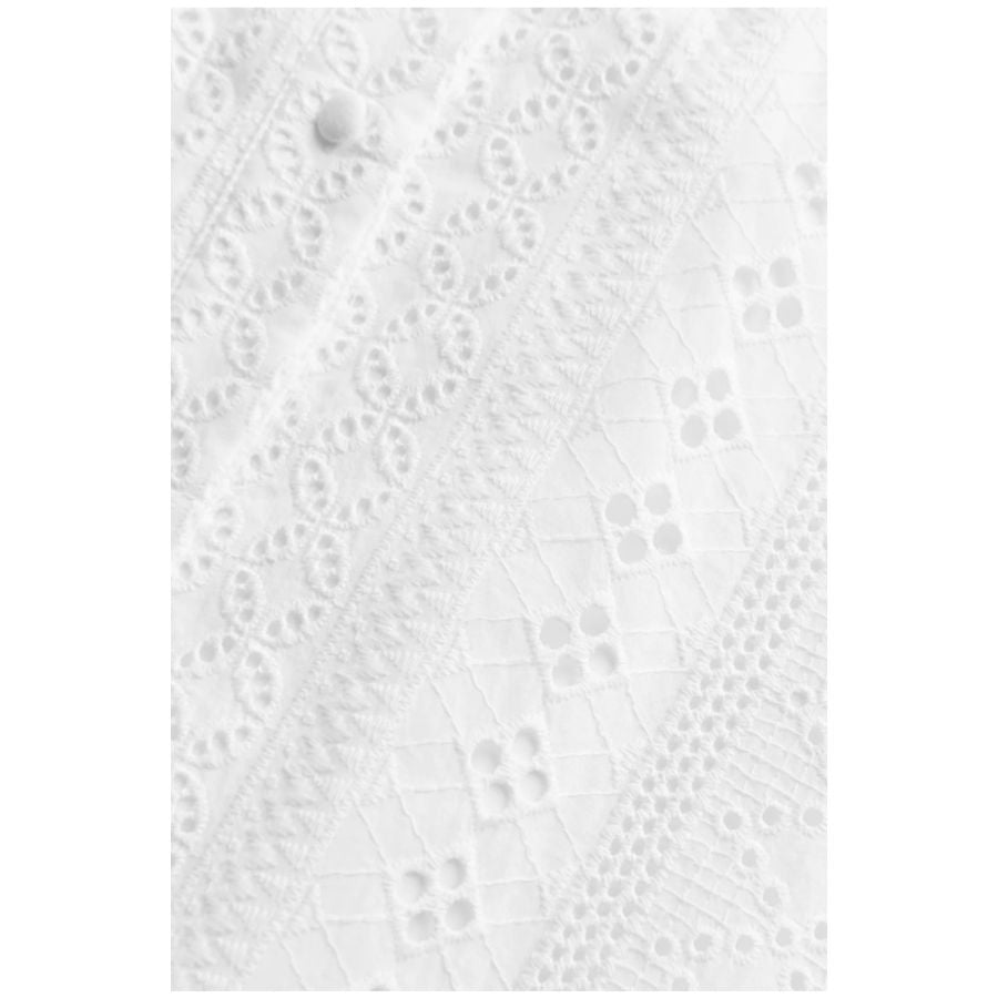 Aimee Womens Collarless Broderie Dress