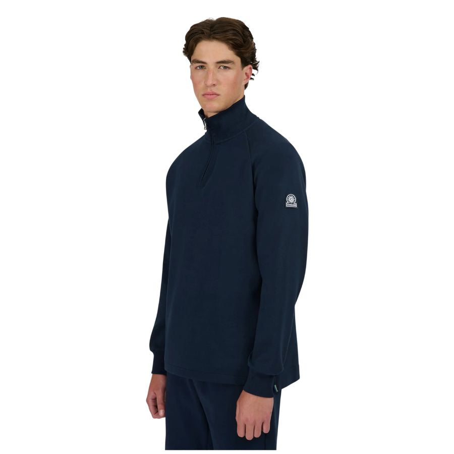 Interlock Quarter Zip Mens Sweatshirt MBS17