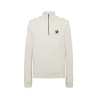 Mens Quarter Zip Cotton Fleece Sweatshirt 103001
