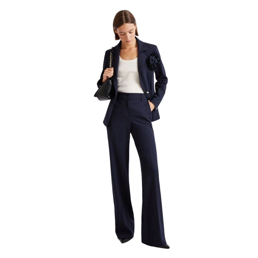 Clarino Slim Fit Jersey Womens Trousers 2613781034200