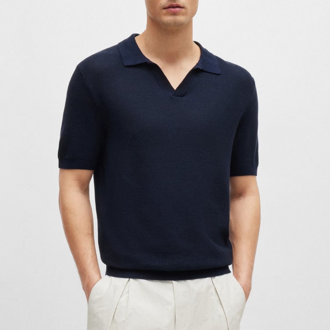 Tempio Short Sleeve Knitted Polo Shirt 50511775 – Robinsons of Bawtry