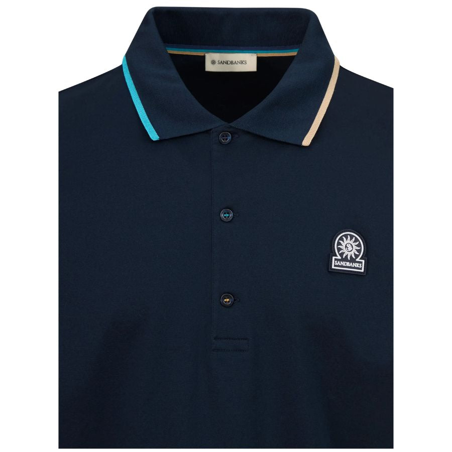 Tri-Colour Tipped Mens Polo Shirt MBP70
