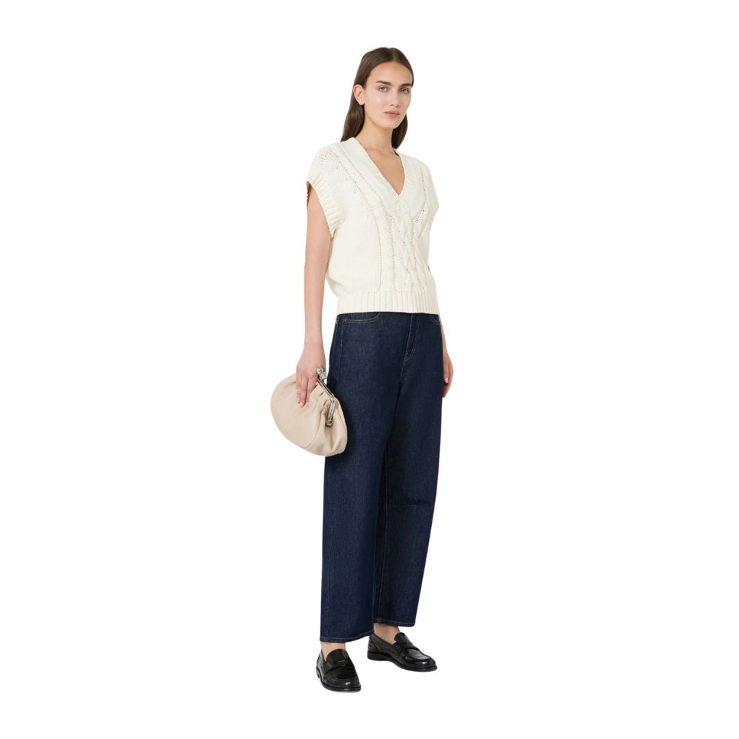 Pascia Cable Knit Womens Sleeveless Jumper 262535601600