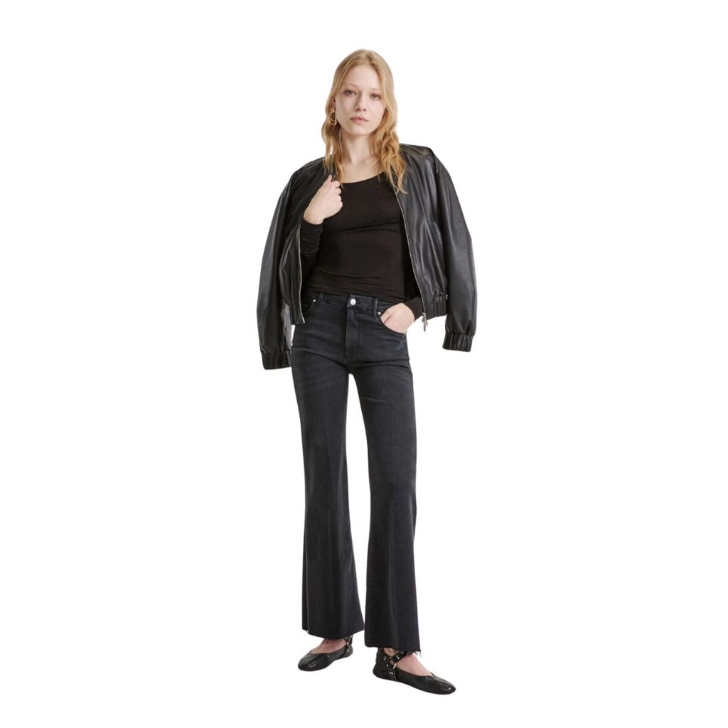 Cropped Wide Leg Womens Jeans 2623186094200
