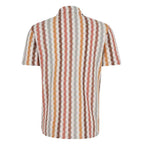 Textured Stripe Knitted Mens Shirt 60199/65100