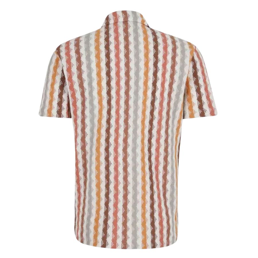 Textured Stripe Knitted Mens Shirt 60199/65100