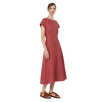 Esordio Linen Canvas Womens Midi Dress 2615221052600