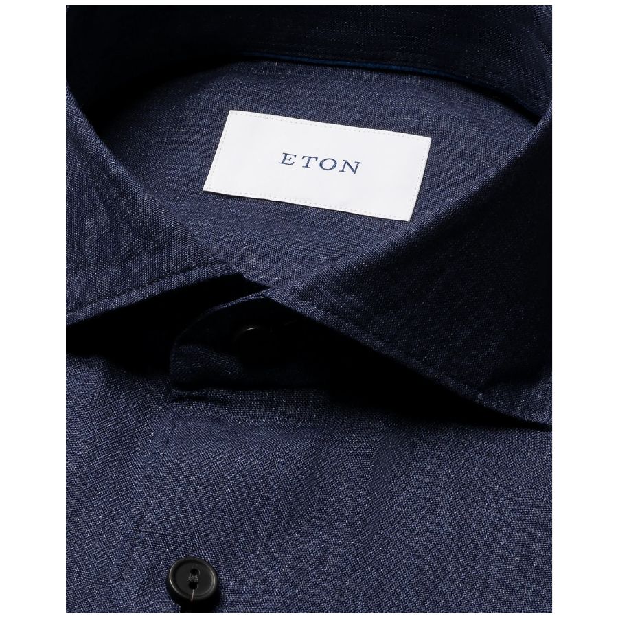 Solid Linen Mens Long Sleeve Shirt 100014879