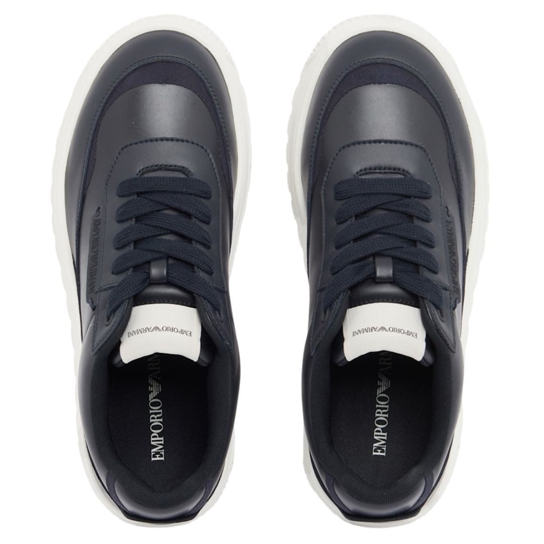 Smooth Leather Mens Lace-up Trainers EM003739 AF19724