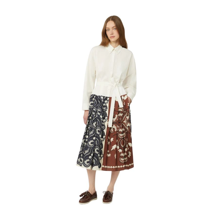 Ondina Printed Cotton Twill Womens Shirt Dress 2615221011600