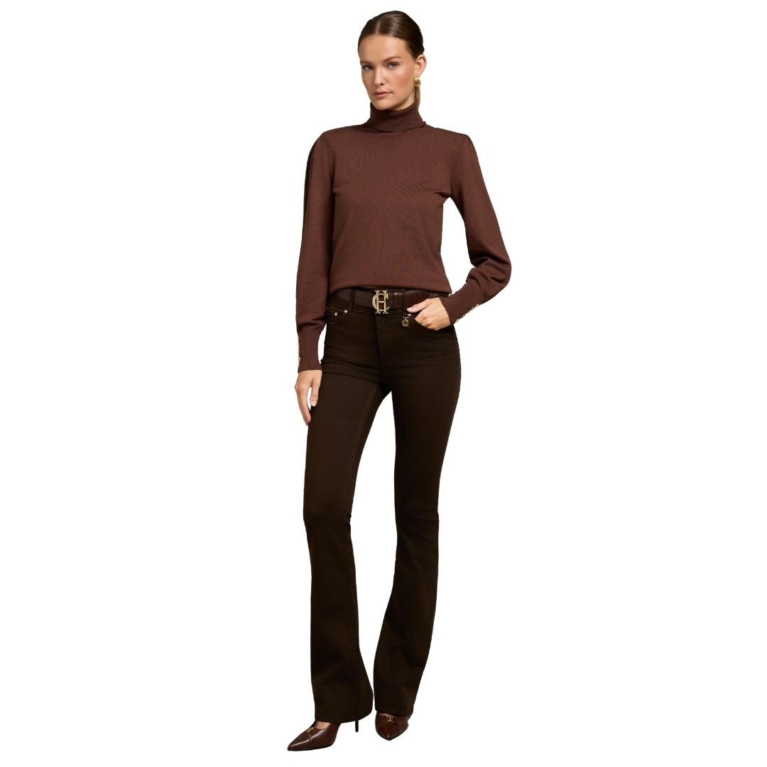 High Rise Flared Womens Jean