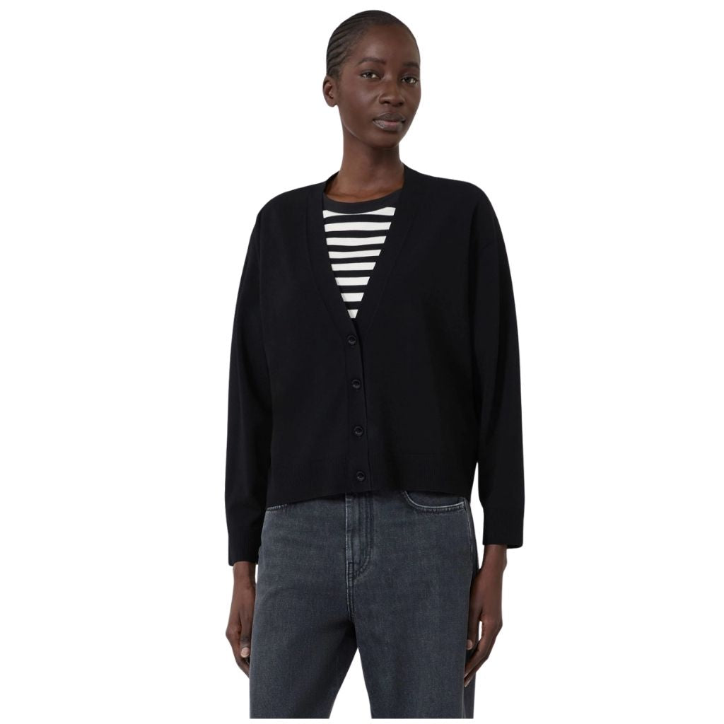 Boario Viscose Yarn Womens V-Neck Cardigan 2625346021600