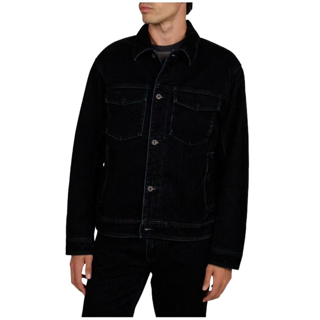 Signature Capsule Mens Flocked Denim Jacket EM001175 AF27564