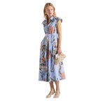Padana Floral Stretch Cotton Womens Shirt Dress 2613221202200