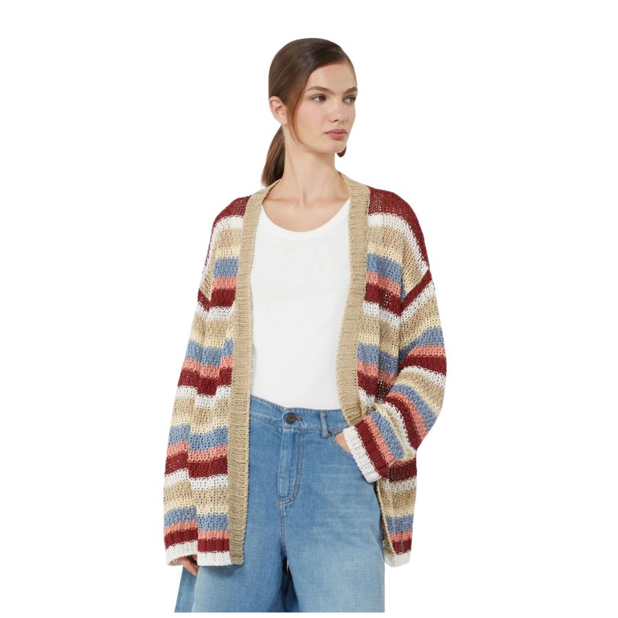 Bonito Linen Yarn Womens Belted Cardigan 2615341032600