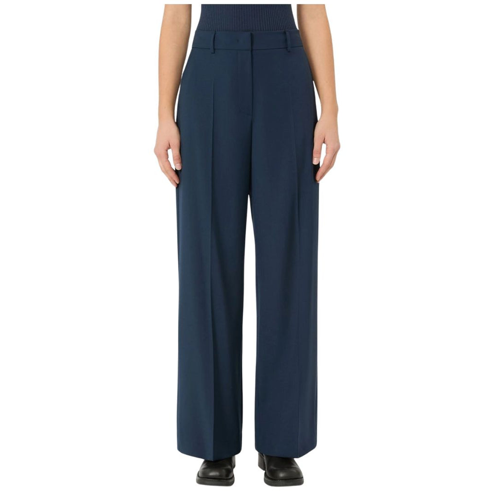 Visivo Stretch Wool Womens Palazzo Trousers 2625136061600