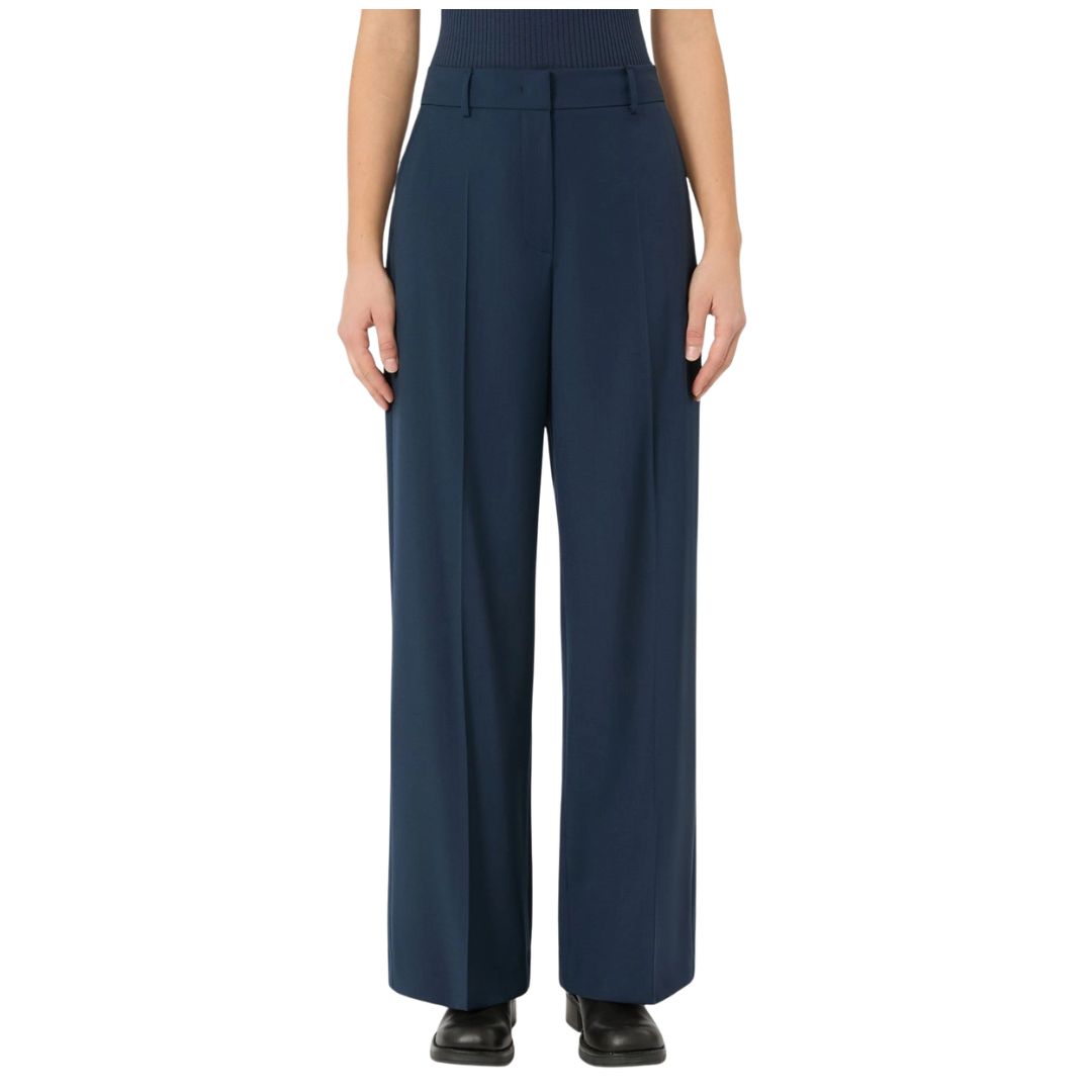 Visivo Stretch Wool Womens Palazzo Trousers 2625136061600