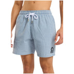 Striped Seersucker Mens Swim Shorts SWM17