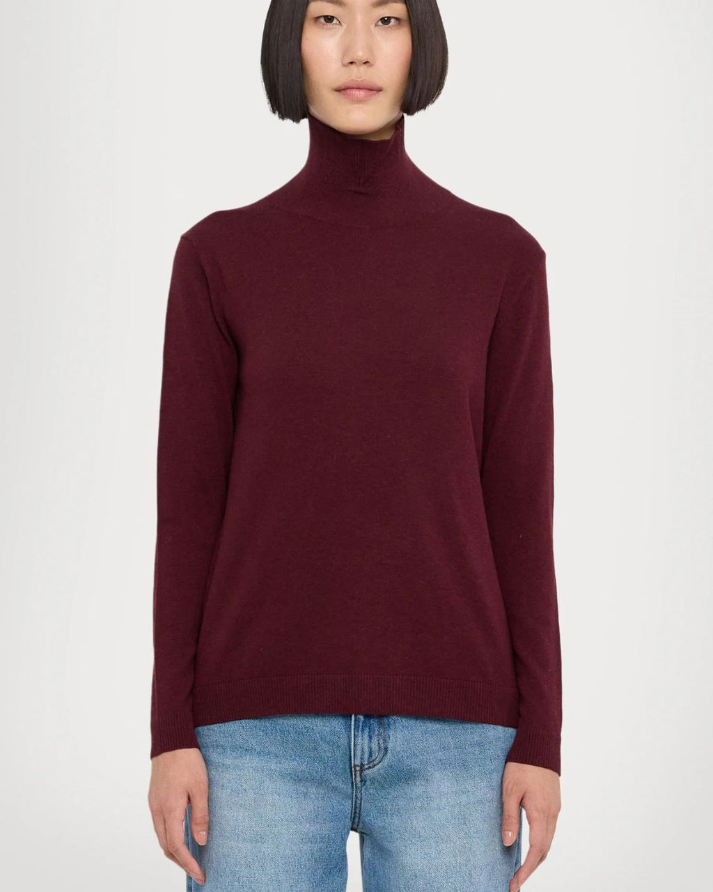 Kiku Silk Blend Turtle Neck Jumper 2525366012600