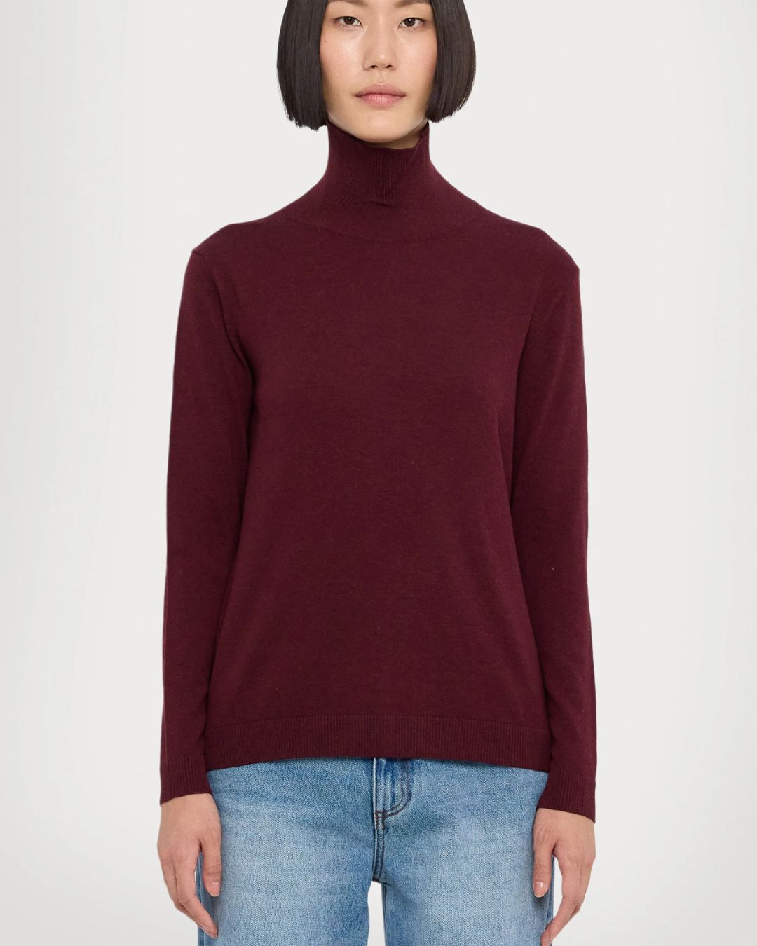 Kiku Silk Blend Turtle Neck Jumper 2525366012600